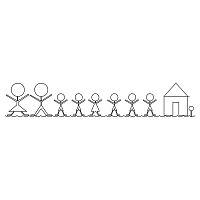 stick family border 011